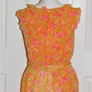 Emma & Michele Colorfull Short Sleeve Knee Dress